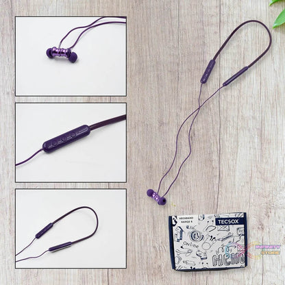 Bluetooth Headphone Neckband Sweat Resistant, Magnetic Earbuds (1 Pc) - infinityexculsivestore.com