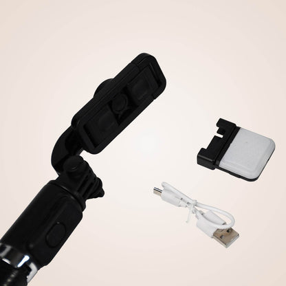 Bluetooth Selfie Stick, Portable Phone Tripod Stand for Mobile. - infinityexculsivestore.com