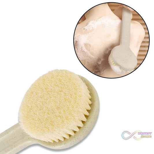 Body Brush Long Handle Dry Brush Soft Bristle Bath Brush Back Scrub Exfoliating Massage. - infinityexculsivestore.com