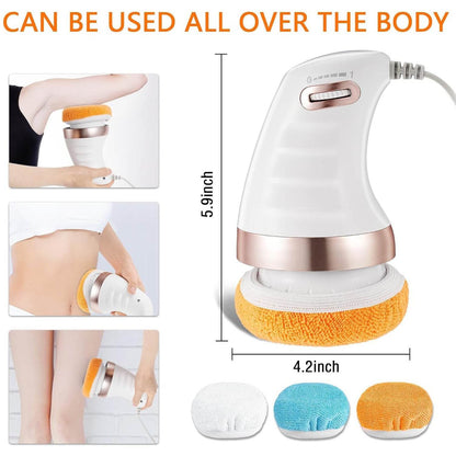 Body Massager Shaping Machine | Body Sculpting Massager with 3 Washable Pads |Adjustable Speeds | Electric Handheld Massager for Belly, Waist, Legs, Arms, Butt (1 Pc) - infinityexculsivestore.com