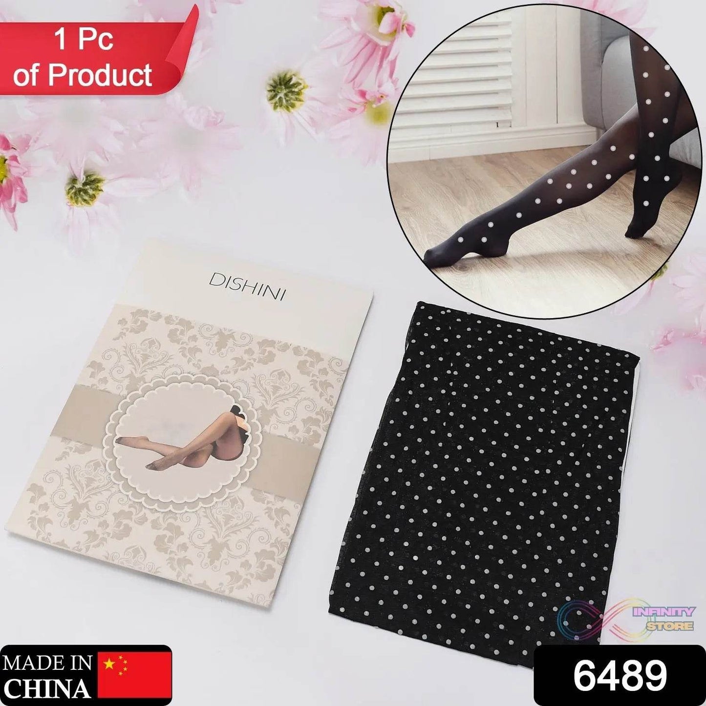 Body Stocking Cloth White Dot Design Stocking Cloth With ELASTIC CLOTH, THE BEST SOFT MATERIAL CLOTH - infinityexculsivestore.com