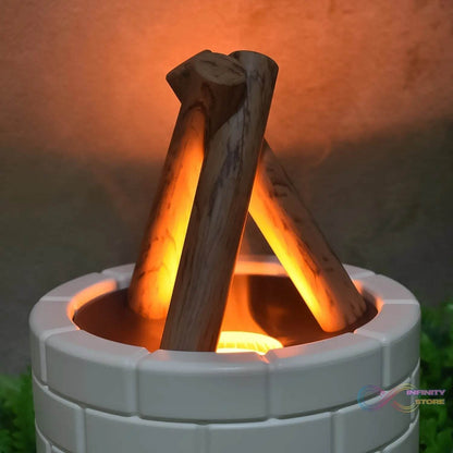 Bonfire Shaped Diffuser Essential Oil Diffuser Multi Function Flame Oil Diffuser (1 Pc) - infinityexculsivestore.com