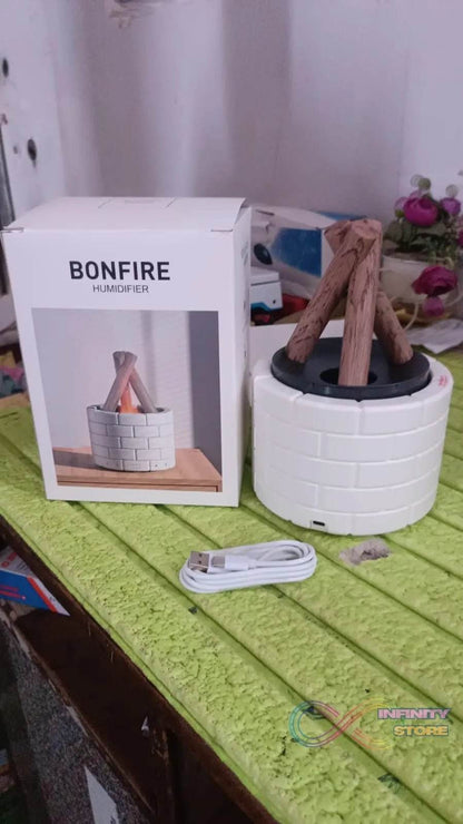 Bonfire Shaped Diffuser Essential Oil Diffuser Multi Function Flame Oil Diffuser (1 Pc) - infinityexculsivestore.com
