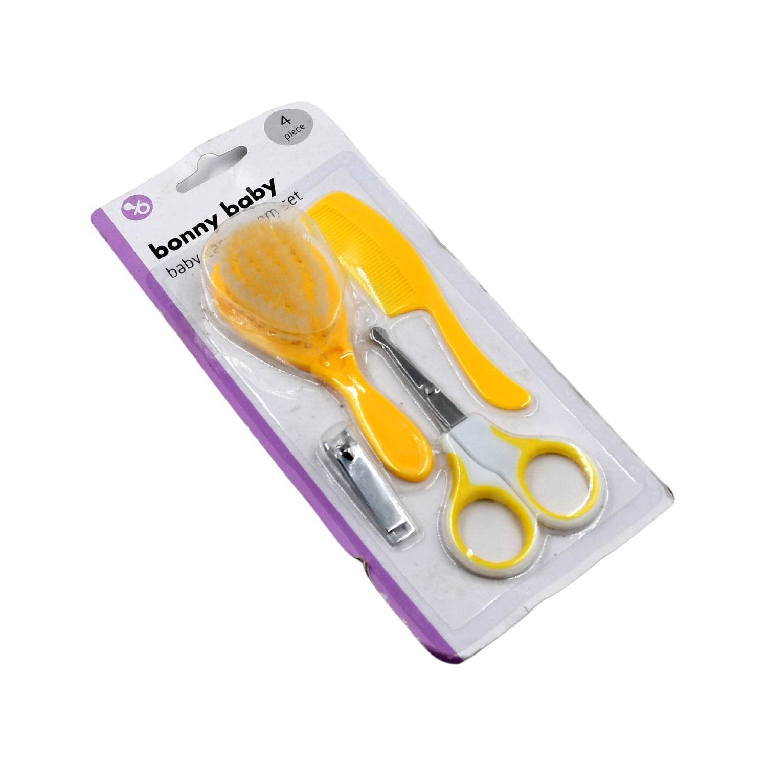 Born Baby Health Care Kit Baby Health Care And Grooming Kit 4 in 1 Nail Clipper Brush Comb Scissors Baby Safety Care Kit (4 Pcs Set) - infinityexculsivestore.com
