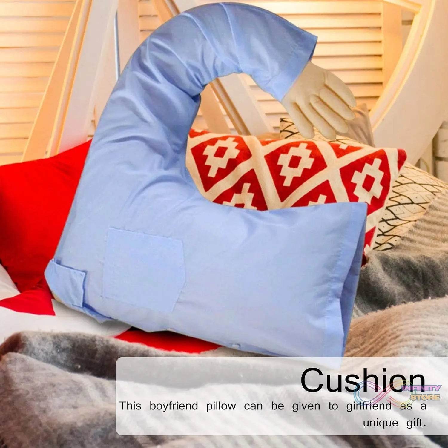 Boyfriend Body Cotton Pillow, Body Pillow Super Soft Boyfriend Pillow Intimate Romantic Bedroom Partner Fun and Unique Dress Up Gift Ideas Body Pillows (1 Pc ) - infinityexculsivestore.com