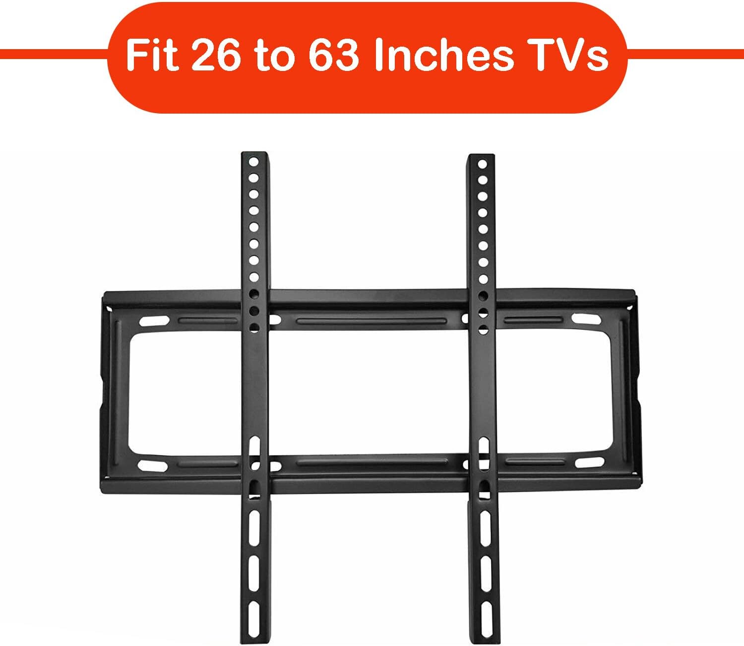 TV Wall Bracket Mount Slim Monitor Stand for 26 x 63, LCD LED 3D plasma Flat TVs Full Motion Heavy - Duty Wall Bracket, Sturdy and Strong Flat Screen Design TV Wall Mount (46cmx20cm) - infinityexculsivestore.com