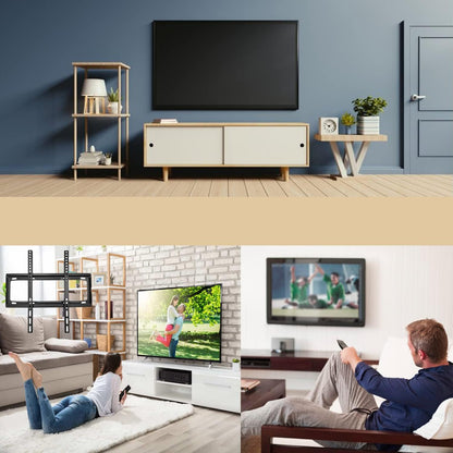 TV Wall Bracket Mount Slim Monitor Stand for 26 x 63, LCD LED 3D plasma Flat TVs Full Motion Heavy - Duty Wall Bracket, Sturdy and Strong Flat Screen Design TV Wall Mount (46cmx20cm) - infinityexculsivestore.com
