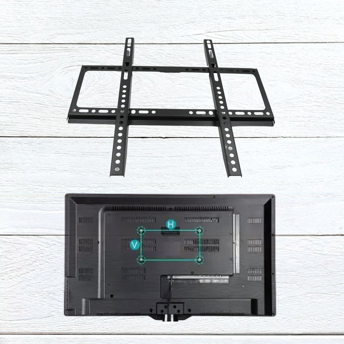 TV Wall Bracket Mount Slim Monitor Stand for 26 x 63, LCD LED 3D plasma Flat TVs Full Motion Heavy - Duty Wall Bracket, Sturdy and Strong Flat Screen Design TV Wall Mount (46cmx20cm) - infinityexculsivestore.com