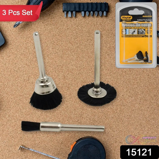 Brass Wire Wheels, 3 Pcs Brass Wire Wheels, Rust Removal Tool - infinityexculsivestore.com