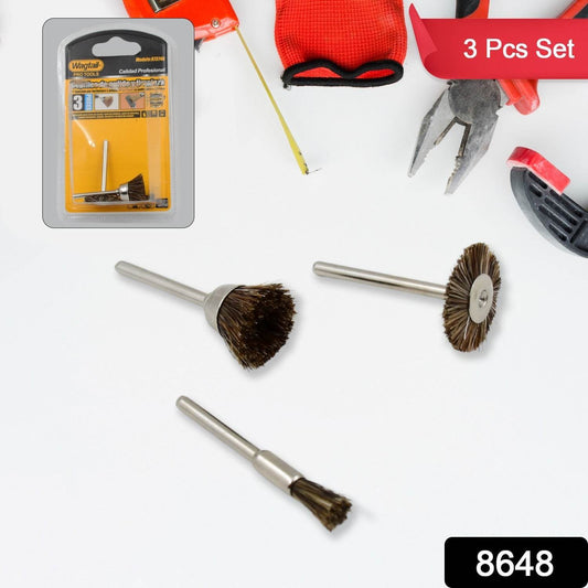 Brass Wire Wheels, 3 Pcs Brass Wire Wheels, Rust Removal Tool - infinityexculsivestore.com