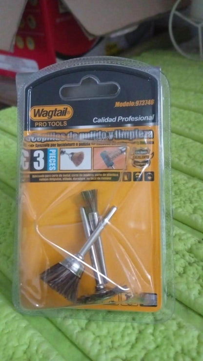 Brass Wire Wheels, 3 Pcs Brass Wire Wheels, Rust Removal Tool - infinityexculsivestore.com