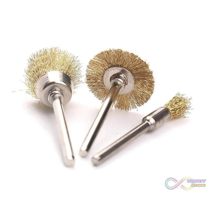 Brass Wire Wheels, 3 Pcs Brass Wire Wheels, Rust Removal Tool - infinityexculsivestore.com
