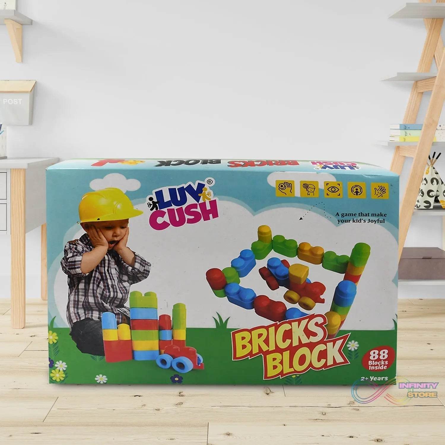 Bricks Blocks Building toy (88 Pcs Building Blocks) - infinityexculsivestore.com