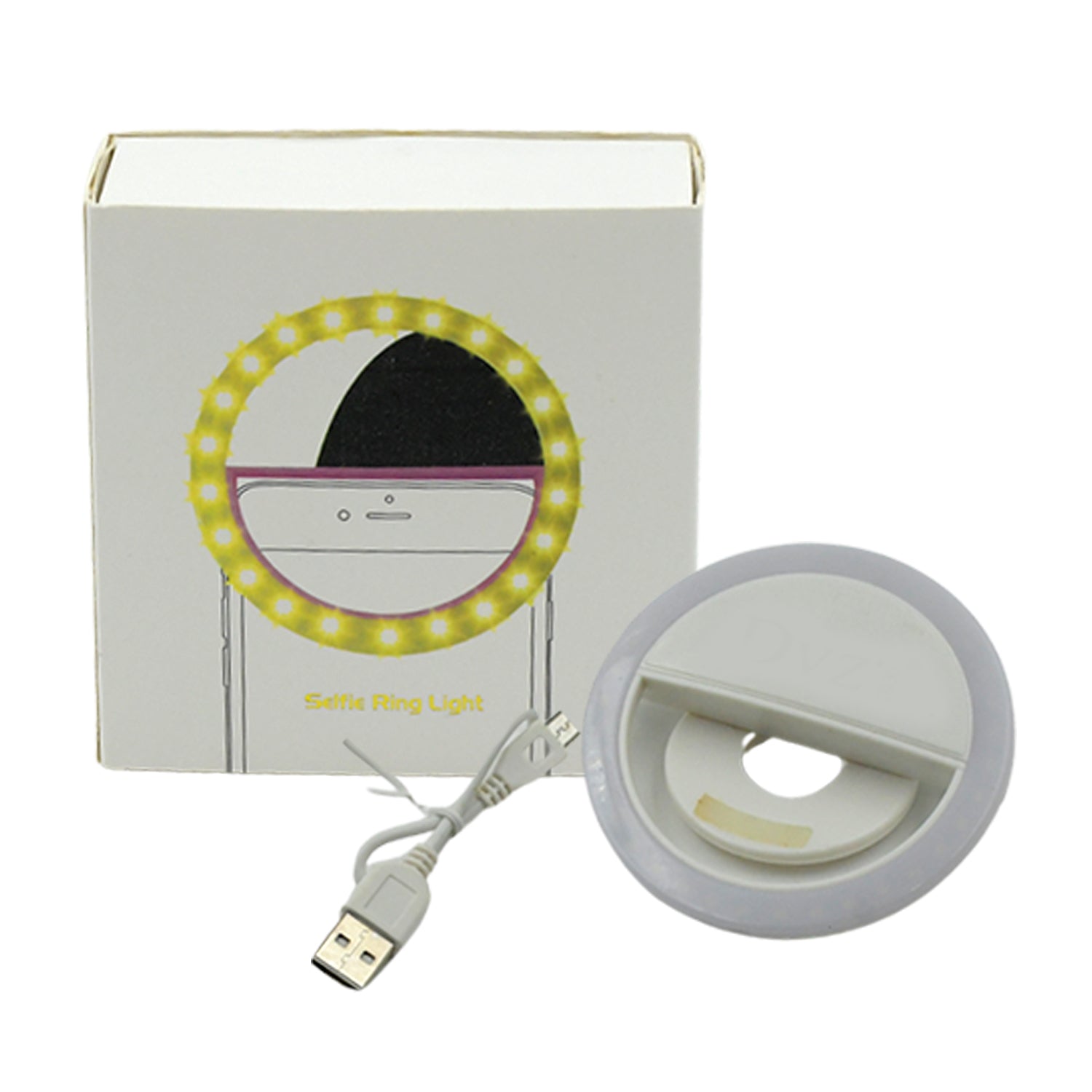 Selfie Flash Ring Light with 3 Level of Brightness,Selfie Ring Light used for applying bright shade over face during taking selfies and making videos for Photography Video Calling for Smart Phones Tablet (1 Pc) - infinityexculsivestore.com