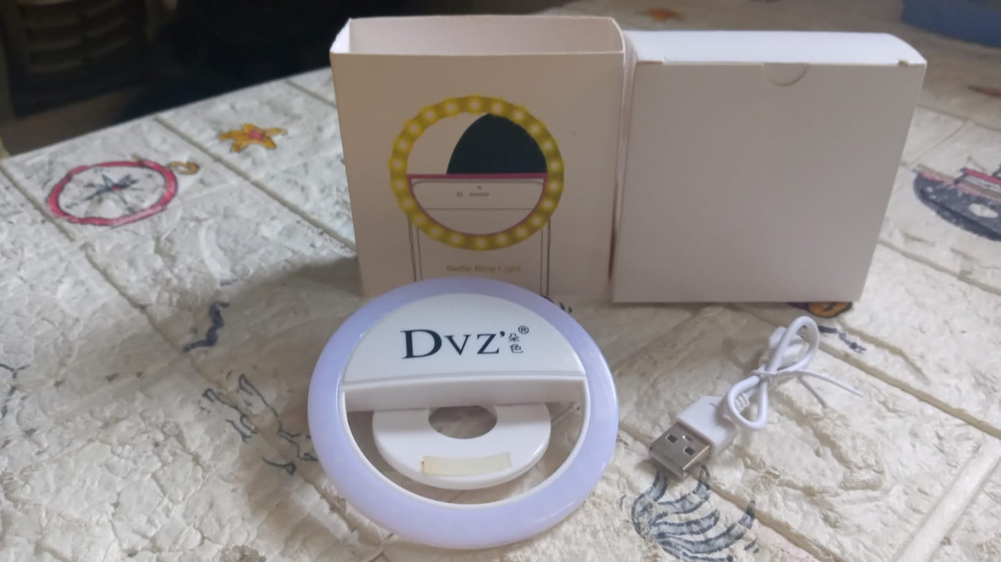 Selfie Flash Ring Light with 3 Level of Brightness,Selfie Ring Light used for applying bright shade over face during taking selfies and making videos for Photography Video Calling for Smart Phones Tablet (1 Pc) - infinityexculsivestore.com