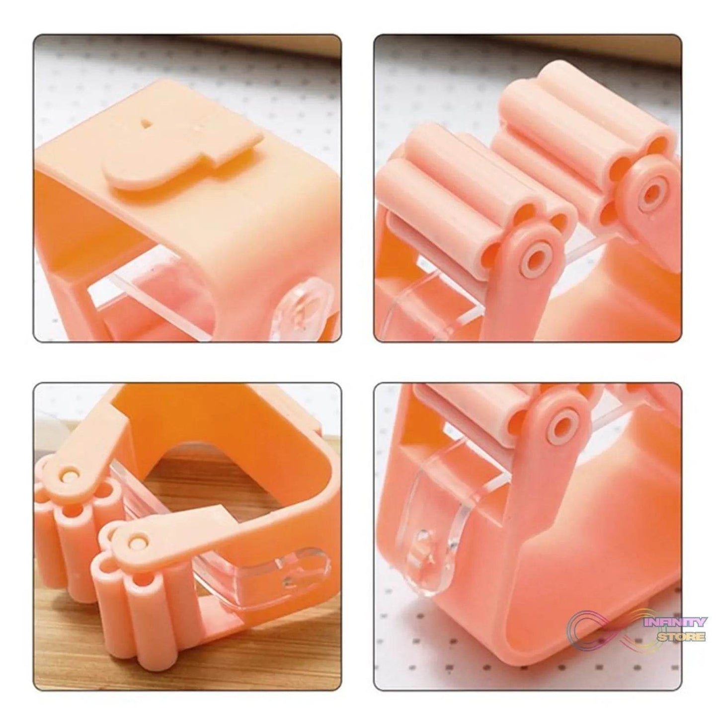 Broom Holder Wall Mounted, Mop and Broom Holder Broom Organizer Grip Clips, No Drilling, Wall Mounted Storage Rack Storage & Organization for Kitchen, Bathroom, Garden (1 Pc) - infinityexculsivestore.com