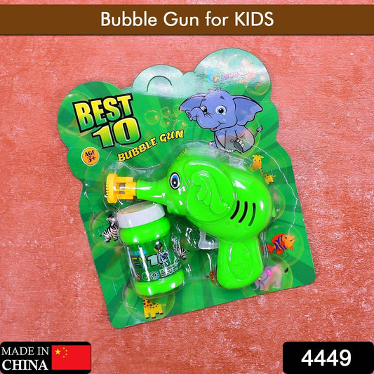 Bubble Gun Elephant Hand Pressing Bubble Gun Toy for Kids Bubble Liquid Bottle with Fun Loading - infinityexculsivestore.com