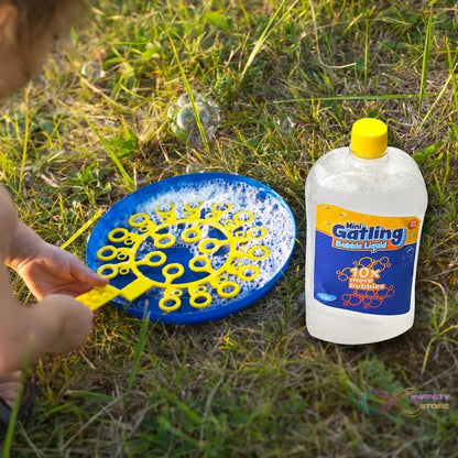 Bubble Liquid Solution Bottle for Manual & Automatic Bubble Maker Toys for Kids - 1LTR - infinityexculsivestore.com