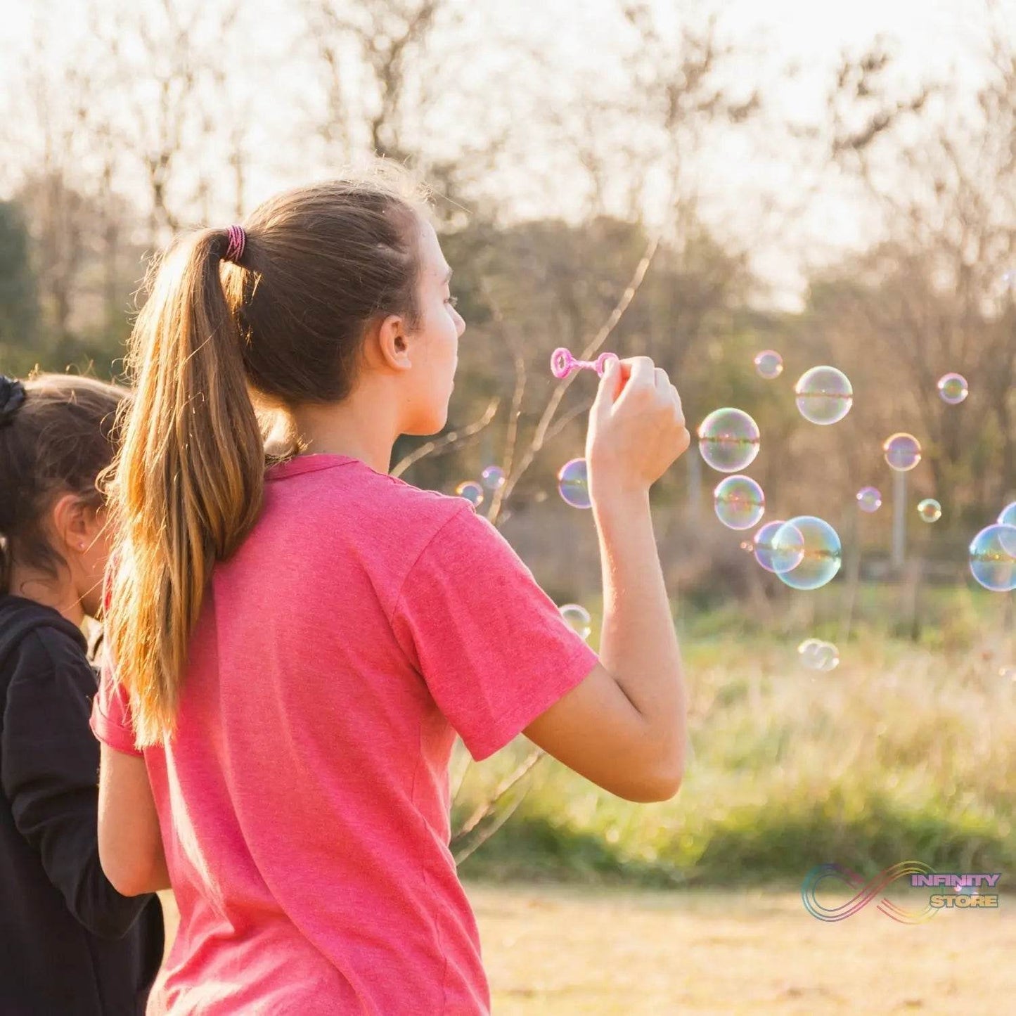 Bubble Liquid Solution Bottle for Manual & Automatic Bubble Maker Toys for Kids - 1LTR - infinityexculsivestore.com