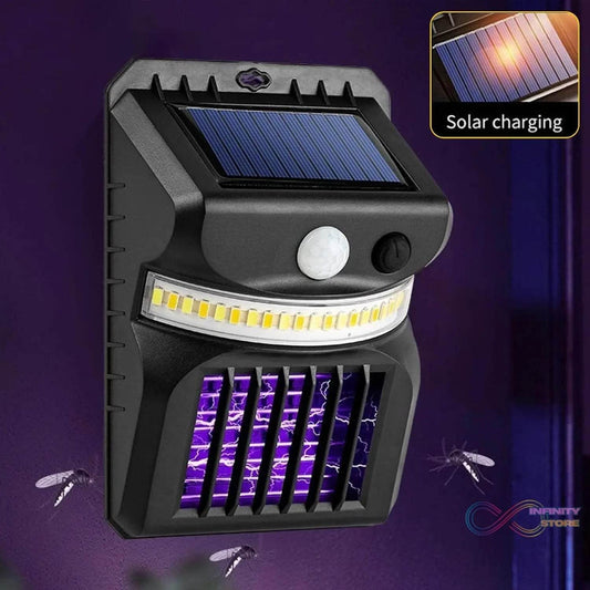 Bug Zapper Outdoor 2 in 1 Solar Mosquito Zapper Lamps (1 Pc) - infinityexculsivestore.com