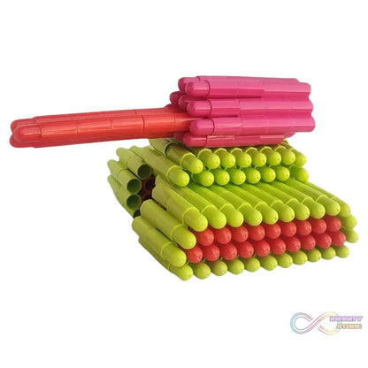 Bullet Blocks for Intelligent Kids Creative Bullets Shaped Building Blocks (Approx 88 Pcs) - infinityexculsivestore.com