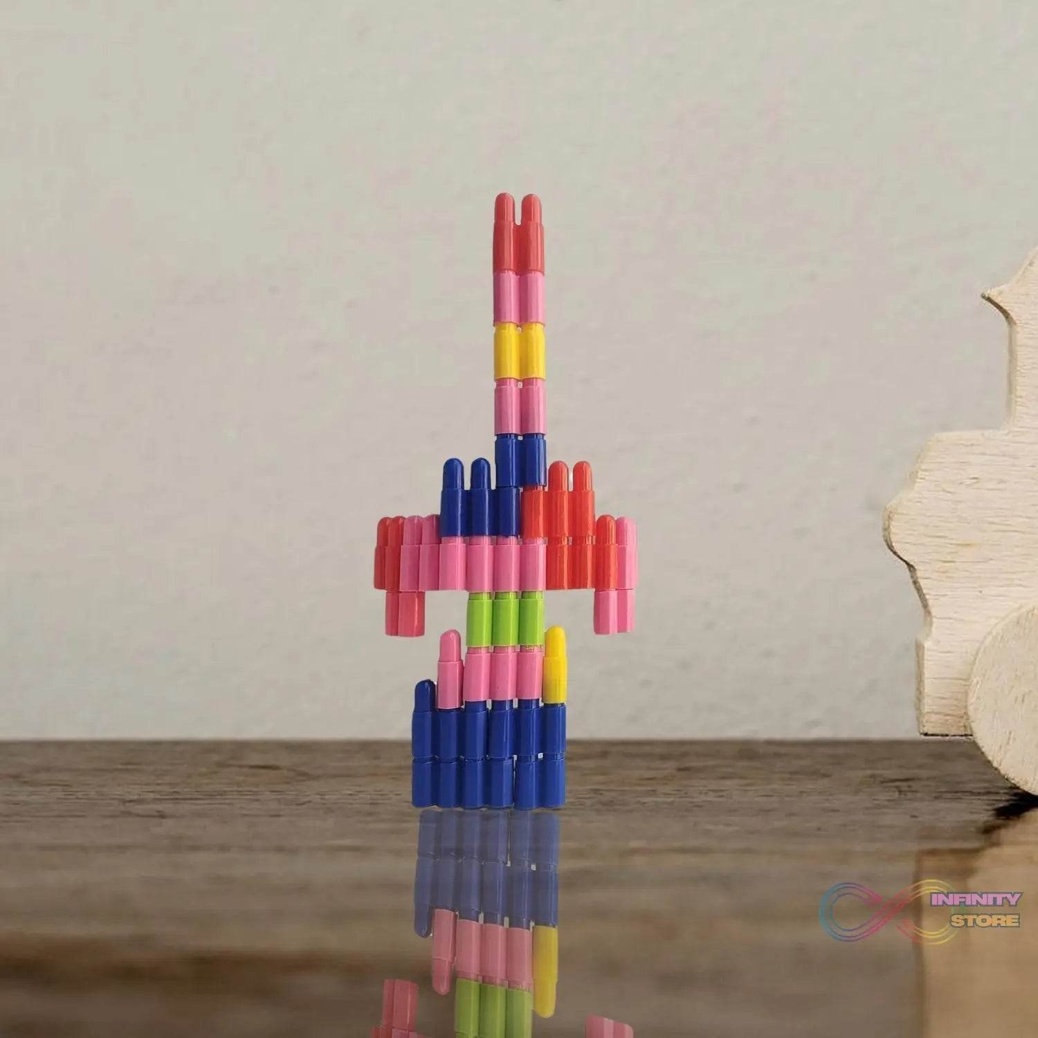 Bullet Blocks for Intelligent Kids Creative Bullets Shaped Building Blocks (Approx 88 Pcs) - infinityexculsivestore.com