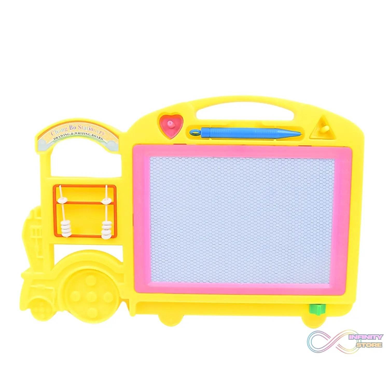 Bus Shape Drawing & Writing Slate Board for Kids (1 pc / 32 × 21 Cm) - infinityexculsivestore.com