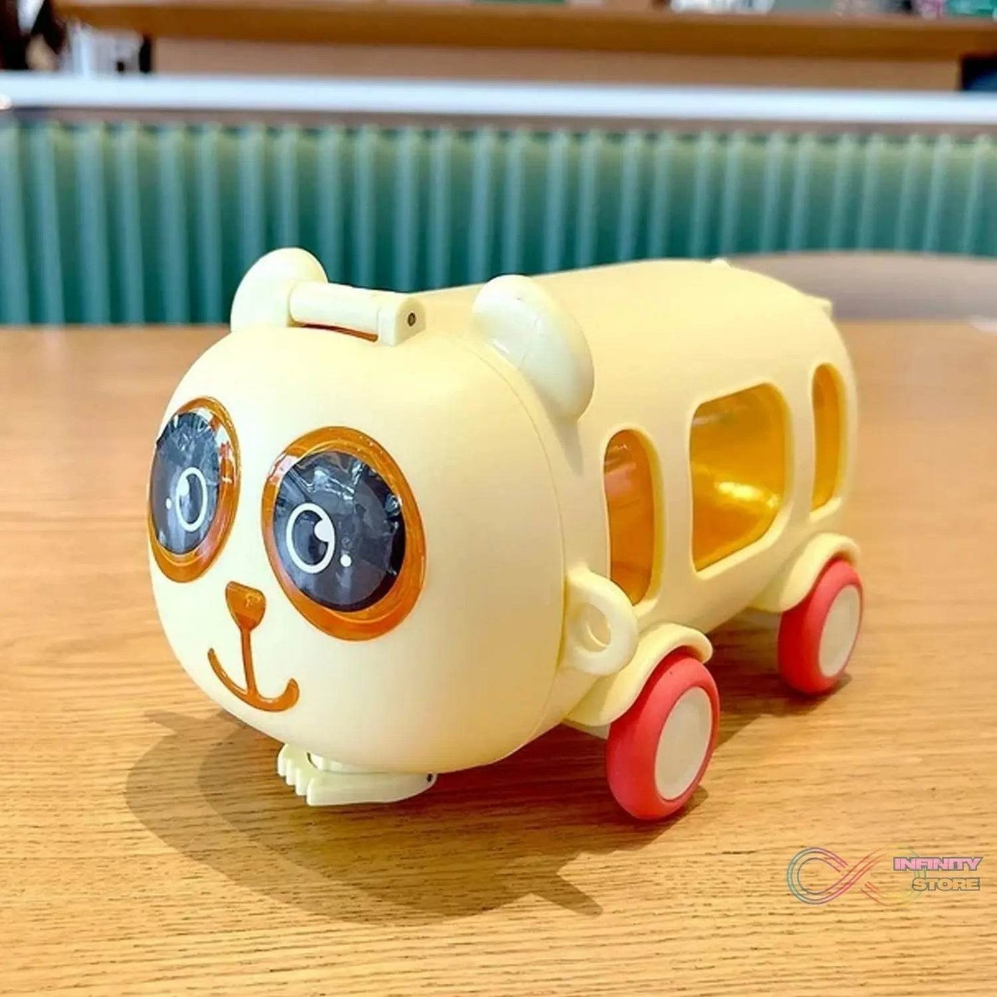 Bus Shape Water Bottle for Kids with Strap (500 ML Approx / Mix Color / 1 Pc) - infinityexculsivestore.com