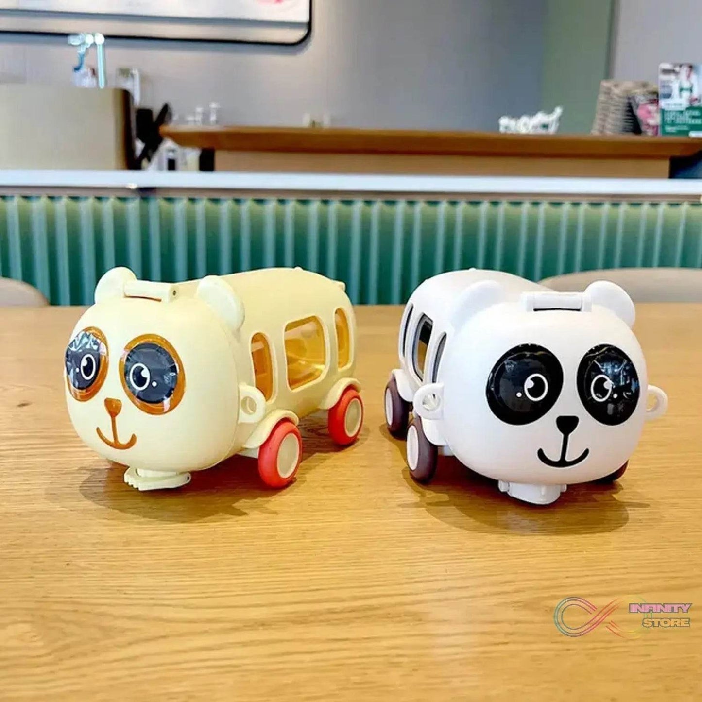 Bus Shape Water Bottle for Kids with Strap (500 ML Approx / Mix Color / 1 Pc) - infinityexculsivestore.com