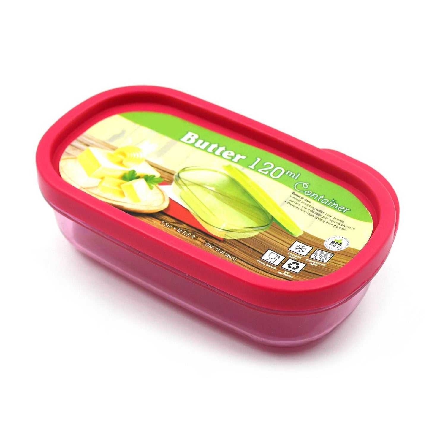 Butter Container, PP Butter Storage Box Easy to Take Portable Large Capacity for Kitchen for Home for Cheese for Butter (120 ML) - infinityexculsivestore.com