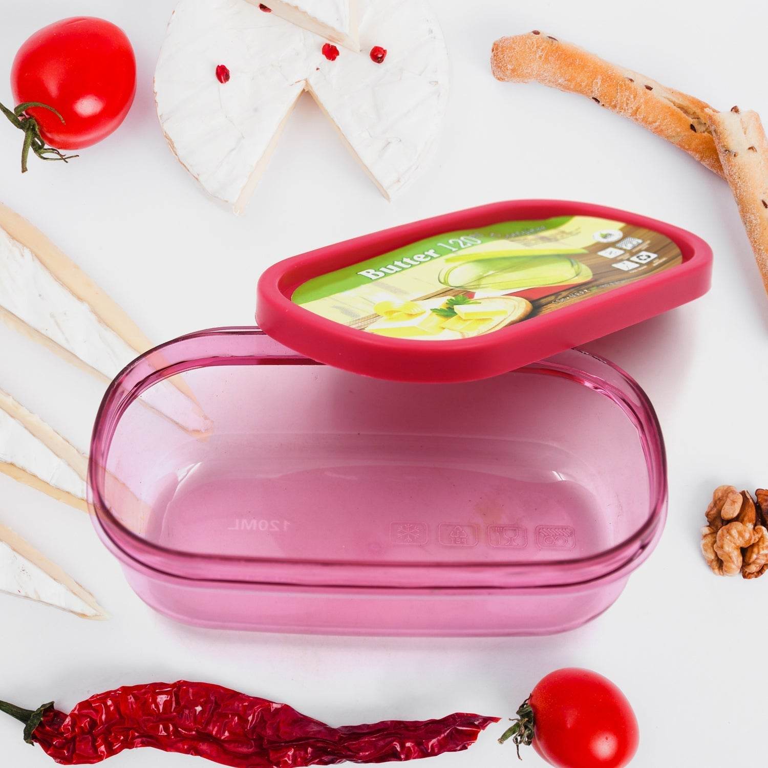 Butter Container, PP Butter Storage Box Easy to Take Portable Large Capacity for Kitchen for Home for Cheese for Butter (120 ML) - infinityexculsivestore.com