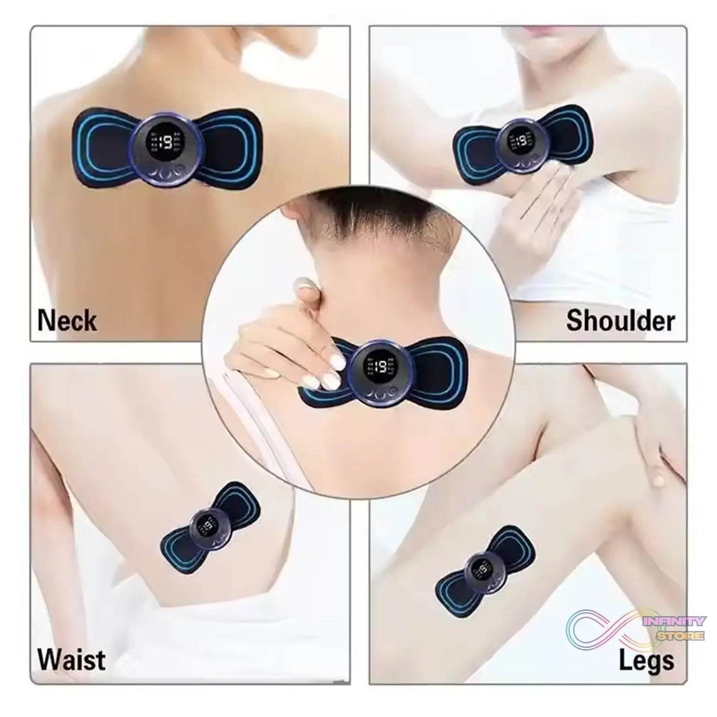 Butterfly Electric Neck Massager Cordless Full Body Massage With Remote Controller (1 Pc) - infinityexculsivestore.com