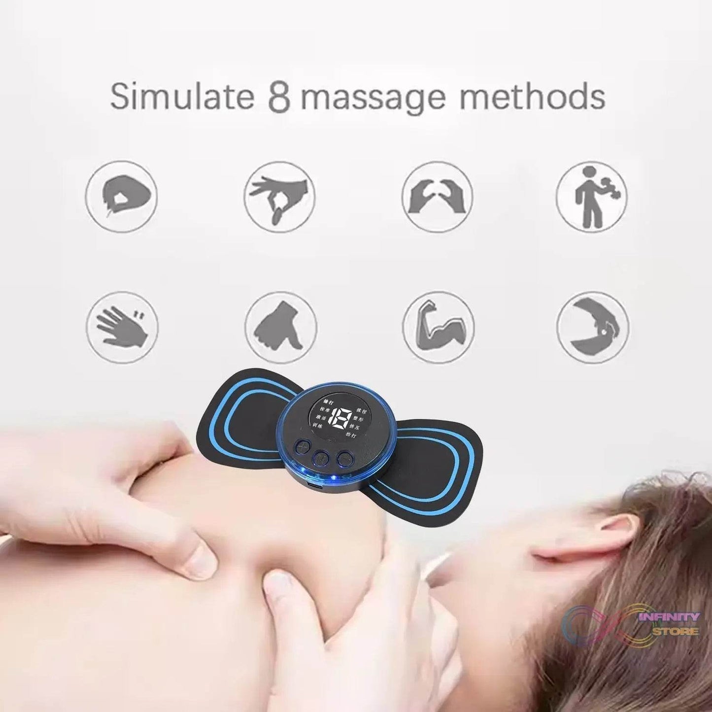 Butterfly Electric Neck Massager Cordless Full Body Massage With Remote Controller (1 Pc) - infinityexculsivestore.com