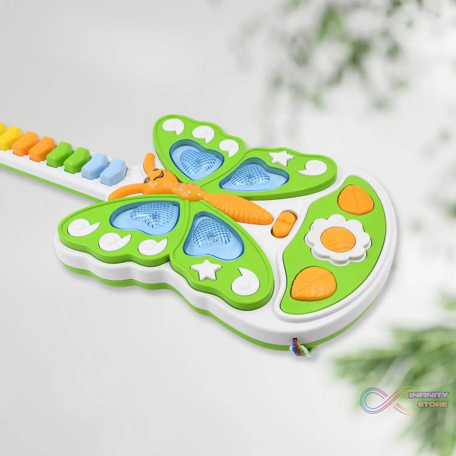 Butterfly Guitar Toy with Light and Music Toy (1 Pc / Battery not included) - infinityexculsivestore.com