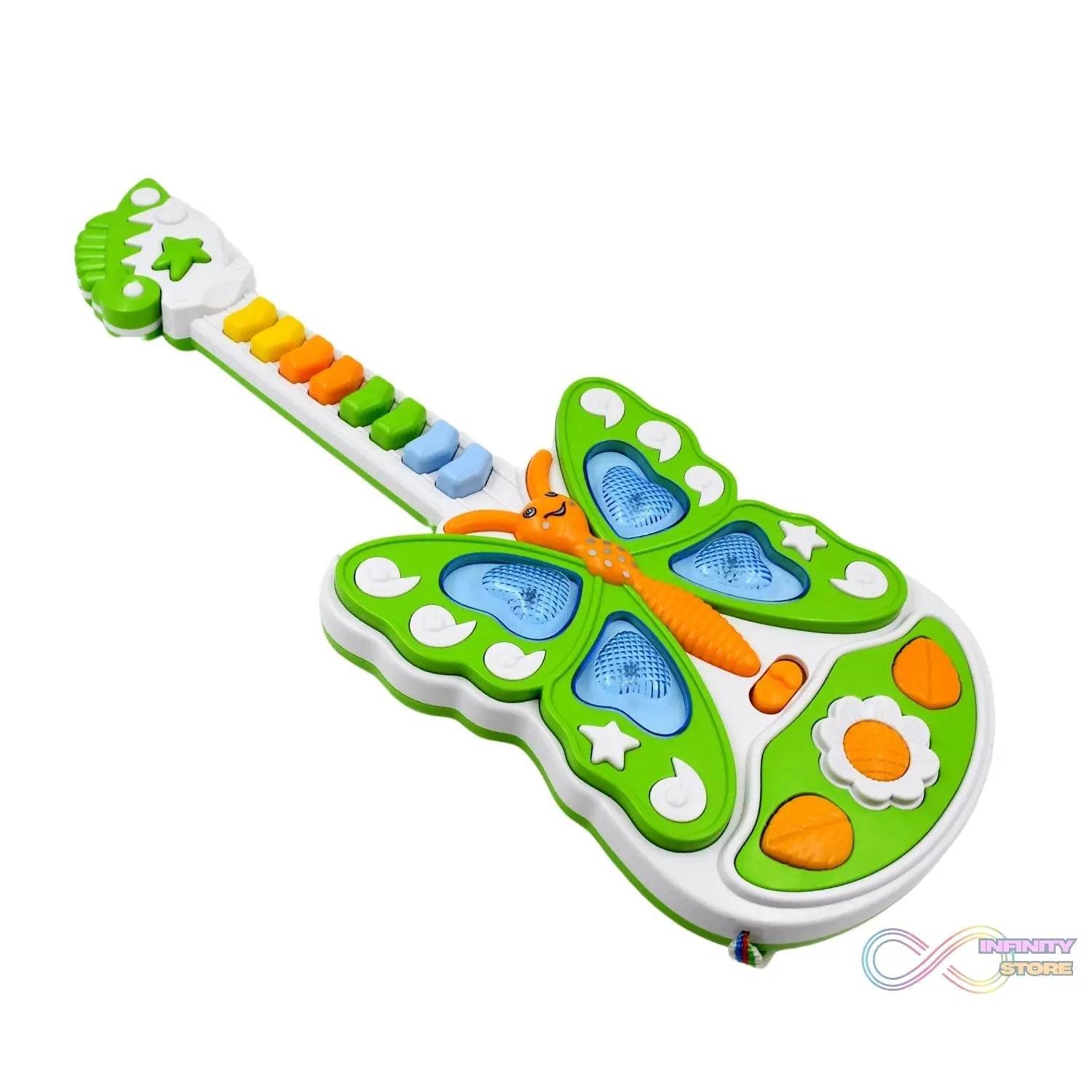 Butterfly Guitar Toy with Light and Music Toy (1 Pc / Battery not included) - infinityexculsivestore.com