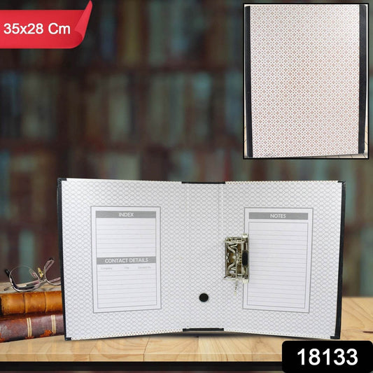 Button Clip Box File Paper Holder Organizer, School Office Home For Documents (35×28 Cm / 1 Pc / MOQ :- 4 pc - infinityexculsivestore.com