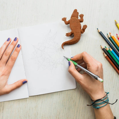 CROCODILE SHAPED ERASERS ANIMAL ERASERS FOR KIDS, CROCODILE ERASERS 3D ERASER, MINI ERASER TOYS, DESK PETS FOR STUDENTS CLASSROOM PRIZES CLASS REWARDS PARTY FAVORS - infinityexculsivestore.com