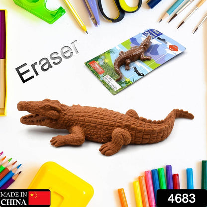 CROCODILE SHAPED ERASERS ANIMAL ERASERS FOR KIDS, CROCODILE ERASERS 3D ERASER, MINI ERASER TOYS, DESK PETS FOR STUDENTS CLASSROOM PRIZES CLASS REWARDS PARTY FAVORS - infinityexculsivestore.com