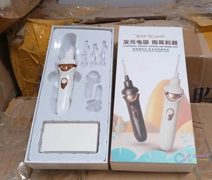 EAR SUCTION DEVICE, PORTABLE COMFORTABLE EFFICIENT AUTOMATIC ELECTRIC VACUUM SOFT EAR PICK EAR CLEANER EASY EARWAX REMOVER SOFT PREVENT EAR-PICK CLEAN TOOLS SET FOR ADULTS KIDS - infinityexculsivestore.com