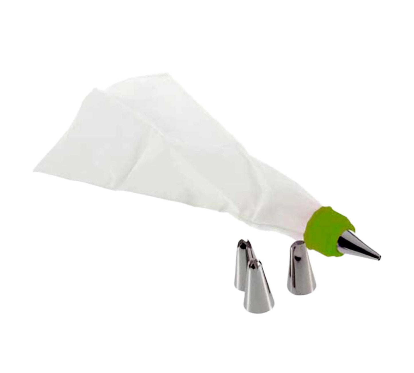 Cake Decorating Nozzle with Piping Bag Stainless Steel Piping Cream Frosting Nozzles - infinityexculsivestore.com