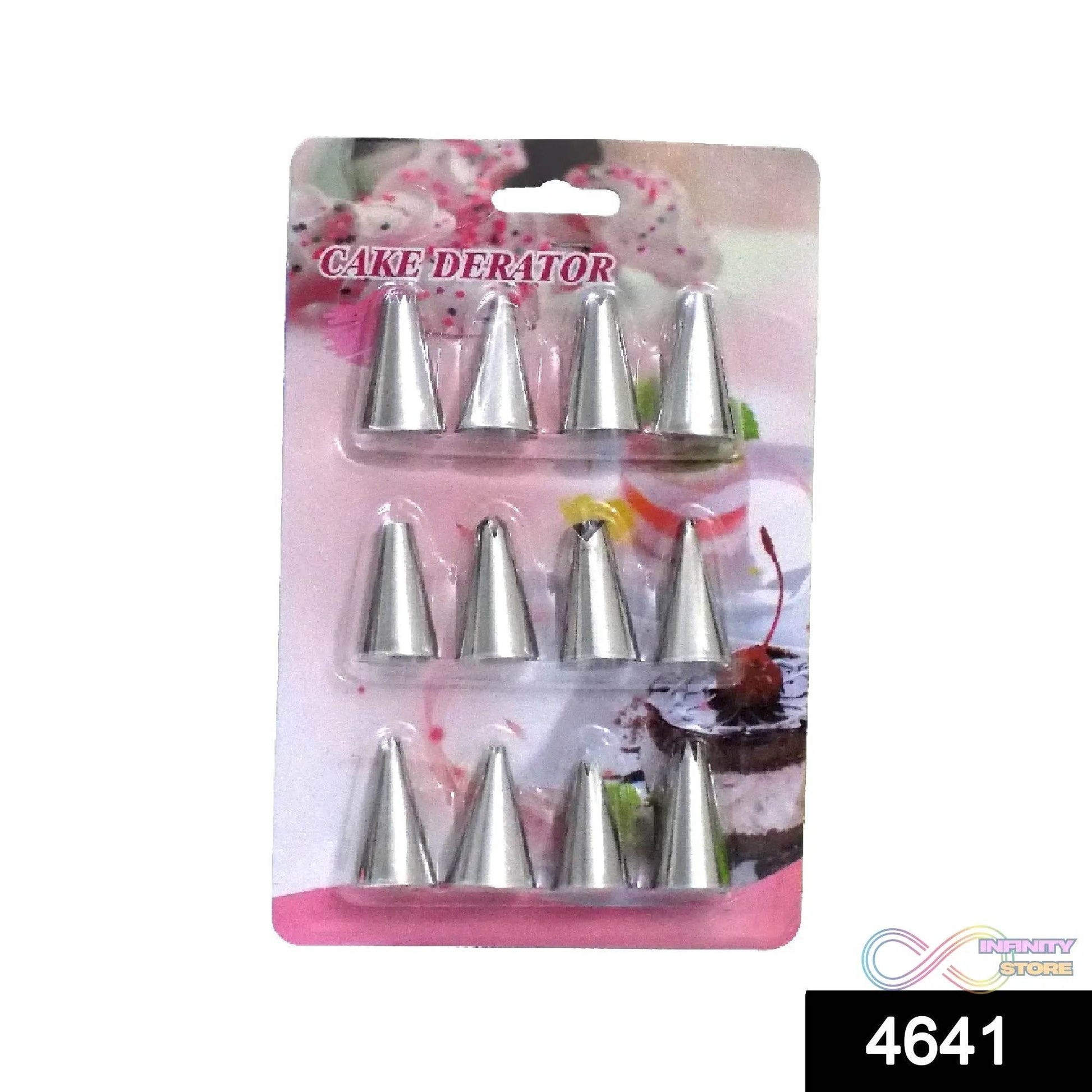 Cake Decorating Stainless Steel Nozzle (12pcs) - infinityexculsivestore.com