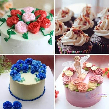 Cake Decorating Stainless Steel Nozzle (6pcs) - infinityexculsivestore.com