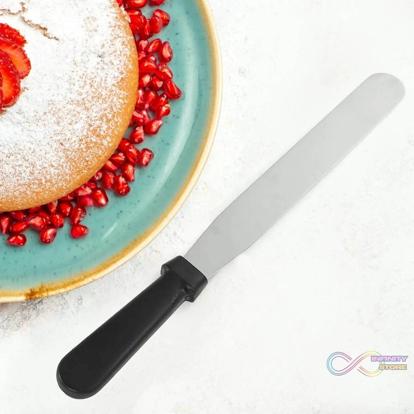 Cake Spatula for Baking Stainless Steel Spatula Cake (1 Pc) - infinityexculsivestore.com