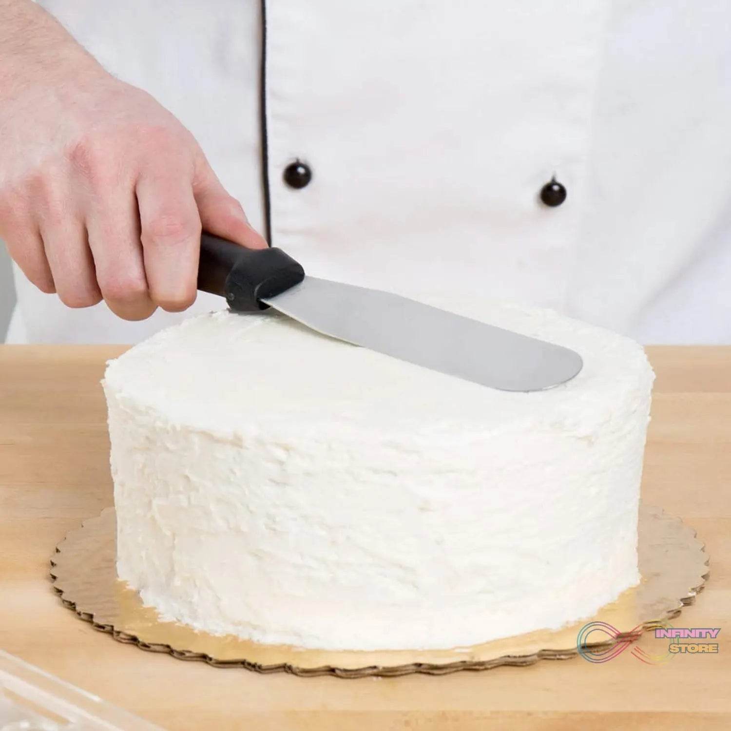 Cake Spatula for Baking Stainless Steel Spatula Cake (1 Pc) - infinityexculsivestore.com
