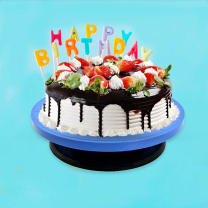 Cake Stand Revolving Decorating Turntable Easy Rotate Cake Stand For Home & Birthday Party Use - infinityexculsivestore.com