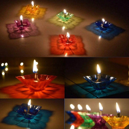 Candle Cup with Multi Shape (Multicolor) (12 Pcs Set) - infinityexculsivestore.com