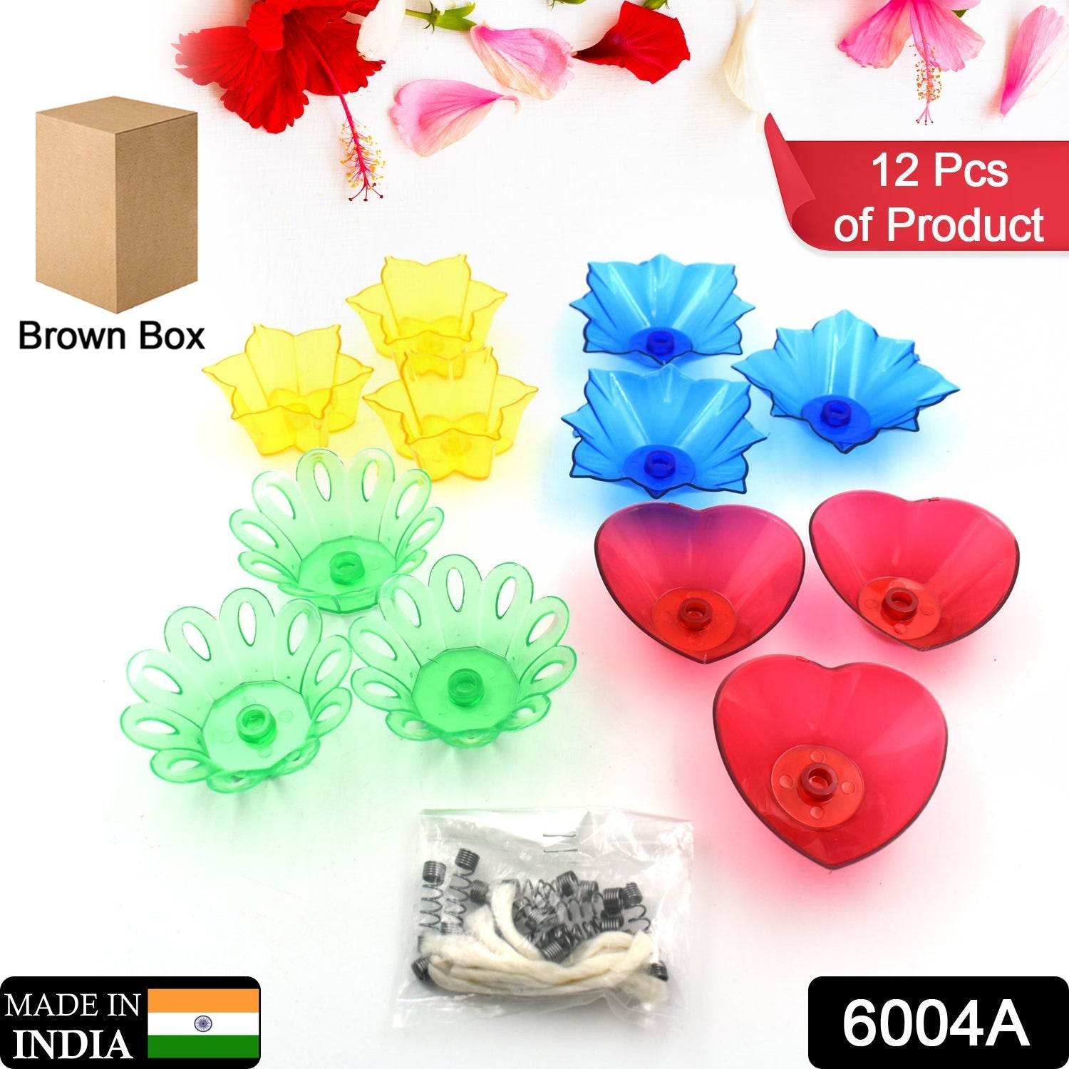 Candle Cup with Multi Shape (Multicolor) (12 Pcs Set) - infinityexculsivestore.com