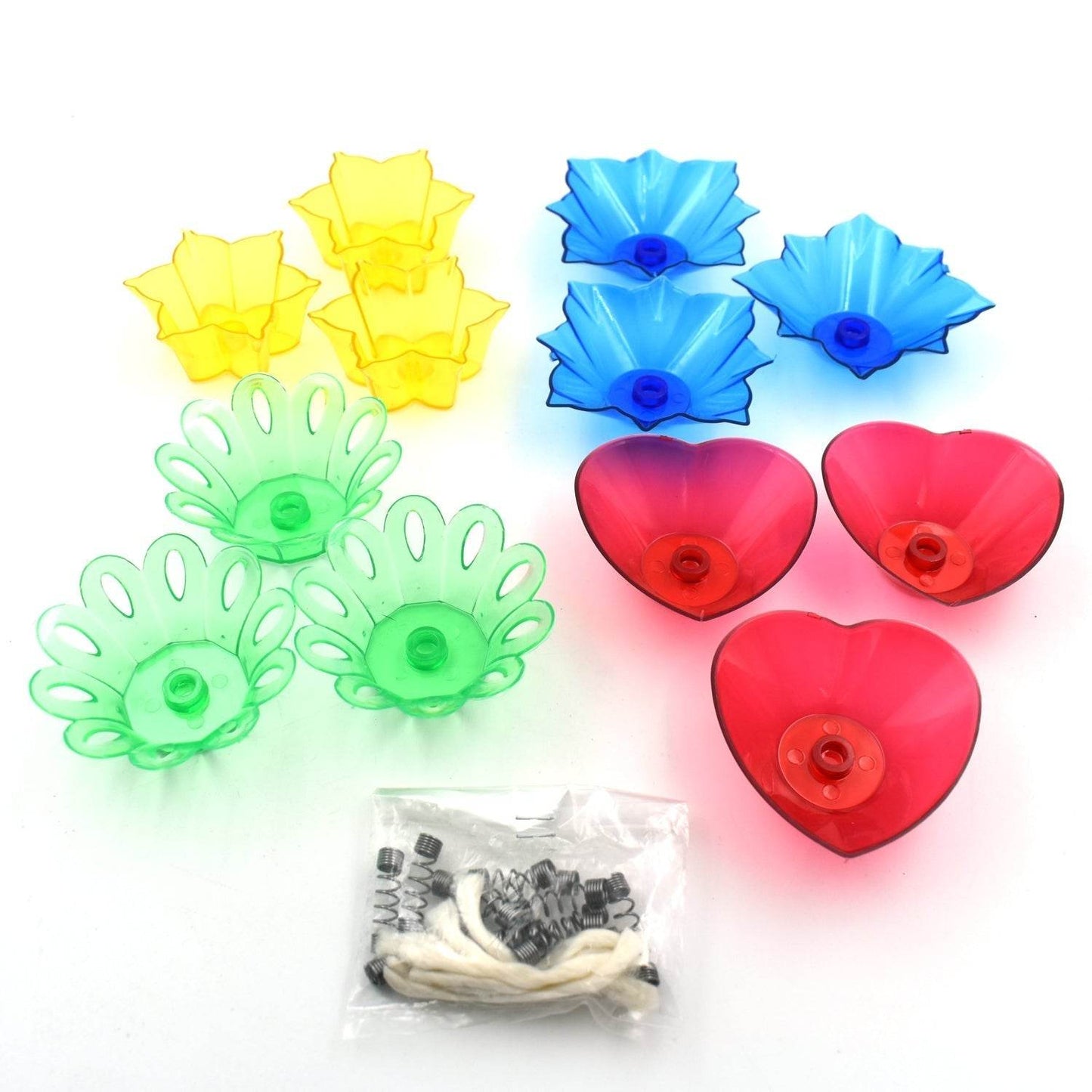 Candle Cup with Multi Shape (Multicolor) (12 Pcs Set) - infinityexculsivestore.com