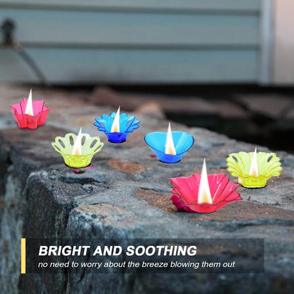 Candle Cup with Multi Shape (Multicolor) (12 Pcs Set) - infinityexculsivestore.com