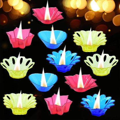 Candle Cup with Multi Shape (Multicolor) (12 Pcs Set) - infinityexculsivestore.com